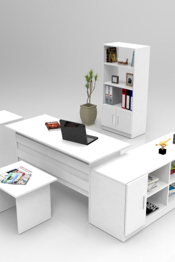 Vario ABCDF Ofis Büro Masa Takımı Beyaz VO15-W