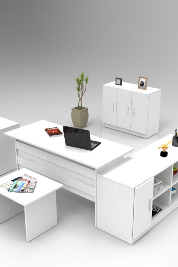 Vario ABCEF Ofis Büro Masa Takımı Beyaz VO16-W