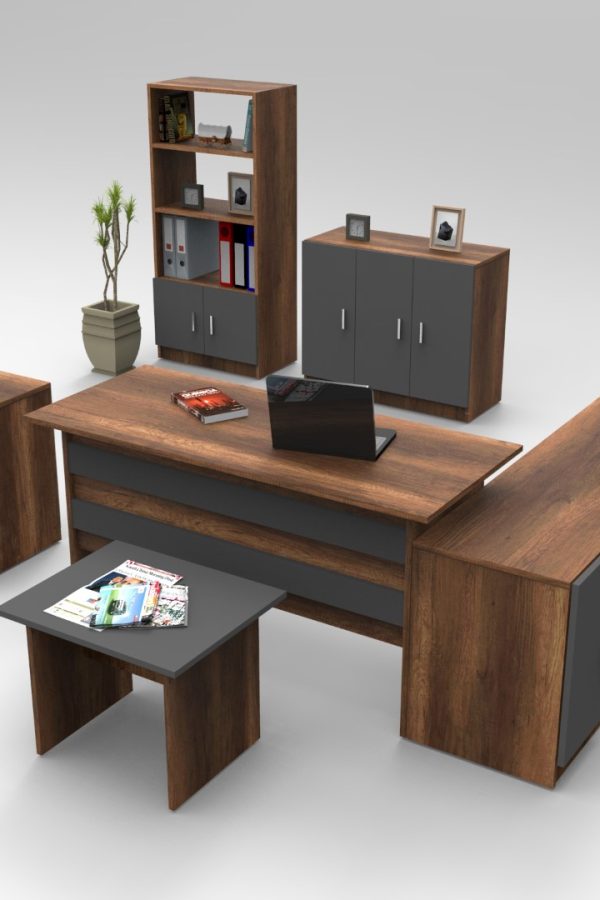 Vario ABCDEF Ofis Büro Masa Takımı Barok-Antrasit VO17-BA