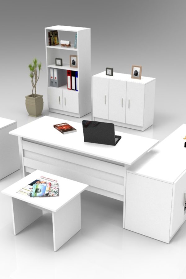 Vario ABCDEF Ofis Büro Masa Takımı Beyaz VO17-W