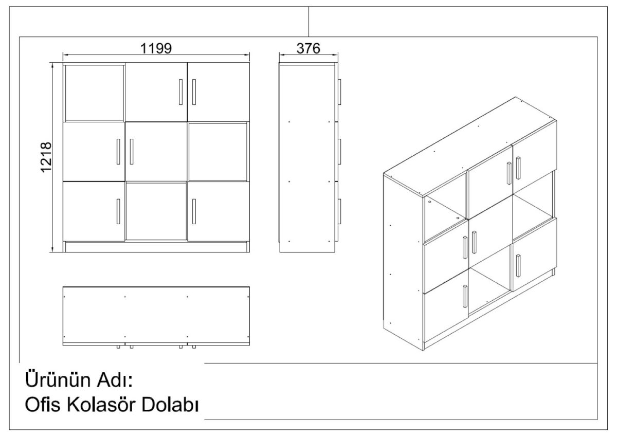 Vario Ofis Klasör Dolabı VO7-BA