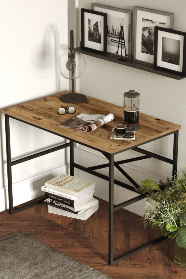 Voyage Metal Çalışma Masası 100cm VG20-A Çam