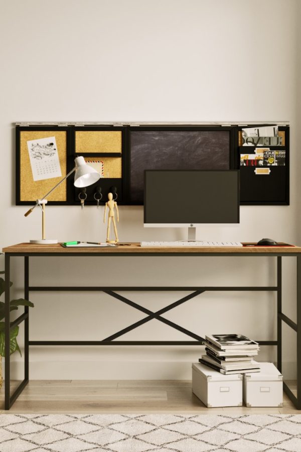 Voyage Metal Çalışma Masası 140cm VG24-A Çam