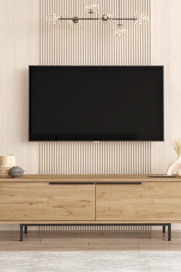 Ocean Tv Ünitesi Sehpası Metal Ayaklı 160cm Sepet ON1-S