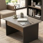 Vista B Ofis Sehpası 80cm*60cm Kahve-Beton-Antrasit VS2-CGA