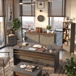 Vista ABCDE Ofis Büro Masa Takımı Kahve-Beton-Antrasit VS9-CGA