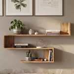 Shelf R10 Modern Duvar Rafı Kitaplık Atlantik Çam WL10-A