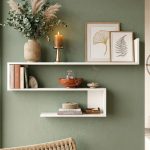 Shelf R10 Modern Duvar Rafı Kitaplık WL10-W