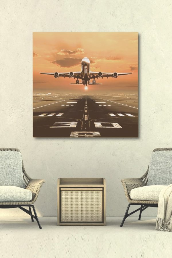 Art Serisi Uv Baskı Tablo Uçak 50cm*50cm AT30-H