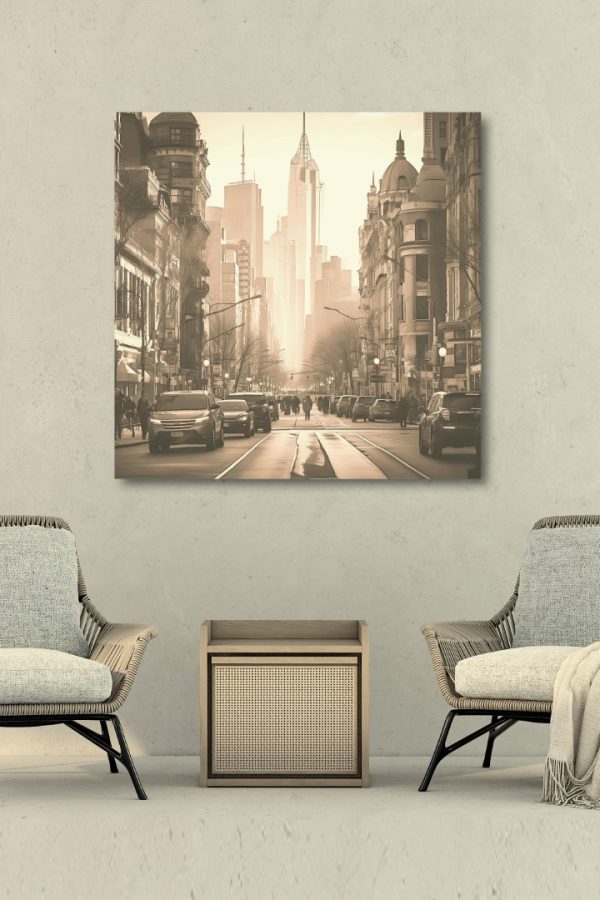 Art Serisi Uv Baskı Tablo Street 50cm*50cm AT31-H