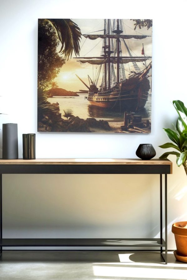 Art Serisi Uv Baskı Tablo Gemi 50cm*50cm AT39-H