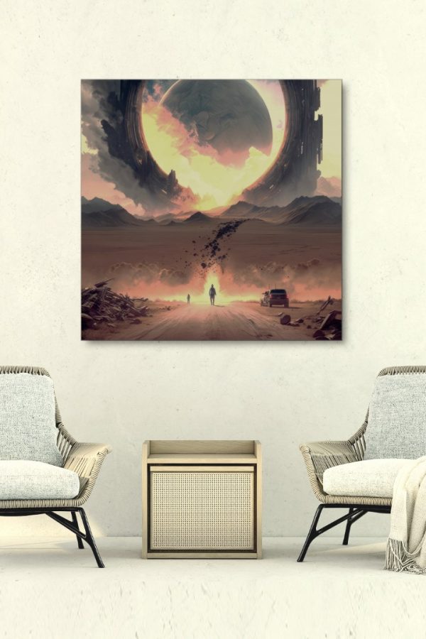 Art Serisi Uv Baskı Tablo Gezegen 50cm*50cm AT48-H