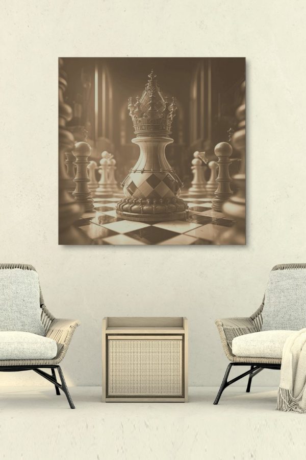 Art Serisi Uv Baskı Tablo Satranç 50cm*50cm AT56-H