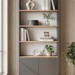 Future Kitaplık Raf 2 Kapaklı Raflı 168cm Çam-Antrasit FR16-AA