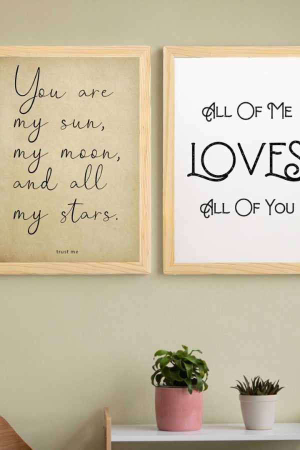 Frame Serisi Ahşap Çerçeveli 2'Li Tablo Uv Baskı 25*35 FE2-A