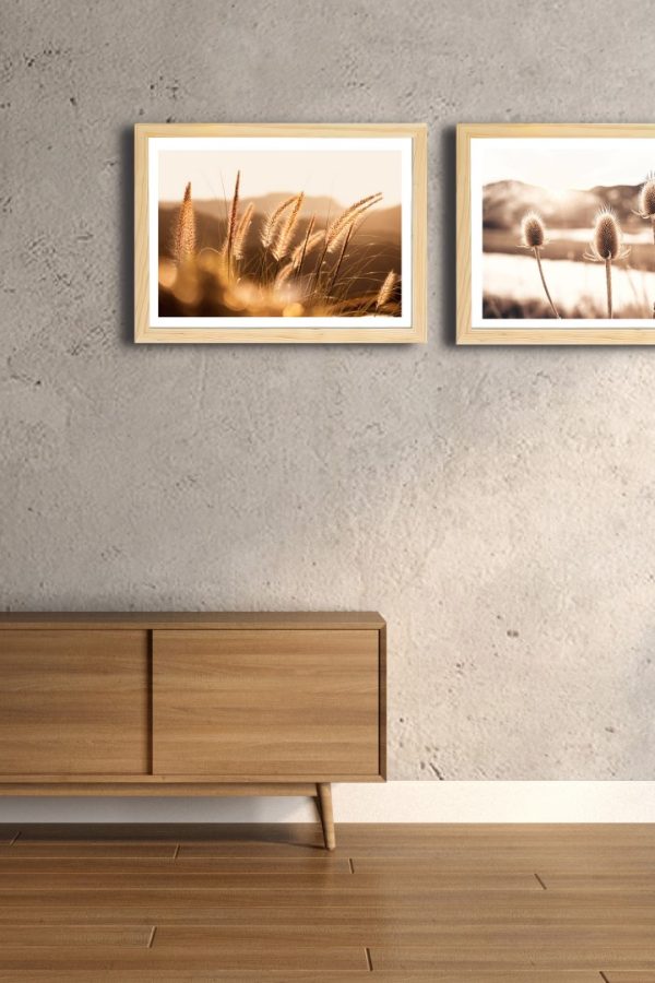 Frame Serisi Ahşap Çerçeveli 2'Li Tablo Uv Baskı 25*35 FE2-C