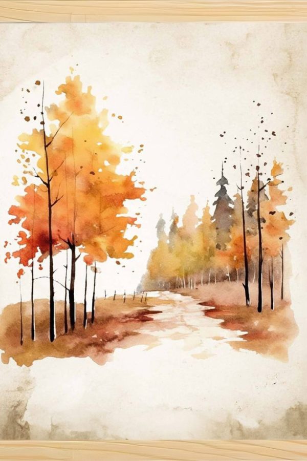 Frame Serisi Ahşap Çerçeveli 2'Li Tablo Uv Baskı 33*40 FE5-D