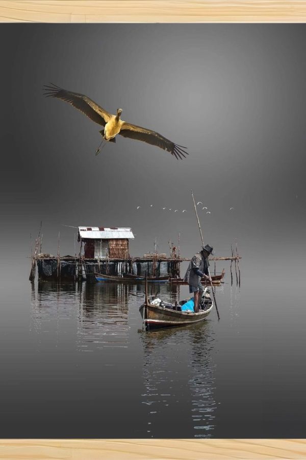 Frame Serisi Ahşap Çerçeveli 2'Li Tablo Uv Baskı 33*40 FE5-L