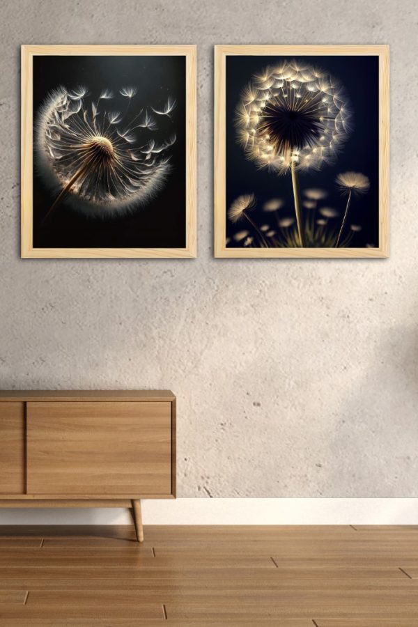 Frame Serisi Ahşap Çerçeveli 2'Li Tablo Uv Baskı 33*40 FE5-M