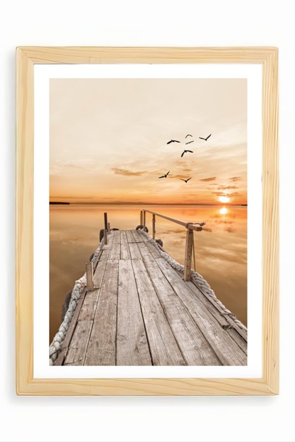 Frame Serisi Ahşap Çerçeveli 3'Lü Tablo Uv Baskı 25*35 FE3-E