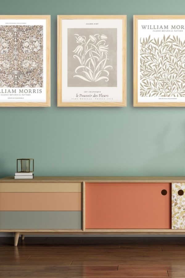 Frame Serisi Ahşap Çerçeveli 3'Lü Tablo Uv Baskı 25*35 FE3-J