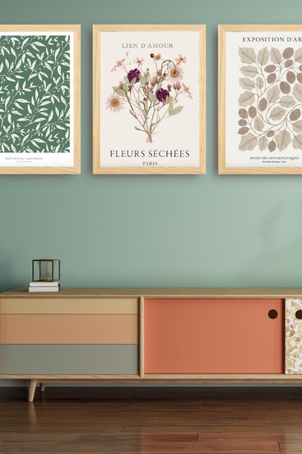 Frame Serisi Ahşap Çerçeveli 3'Lü Tablo Uv Baskı 25*35 FE3-K