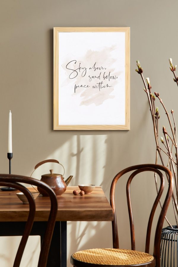 Frame Serisi Ahşap Çerçeveli Tablo Uv Baskı 25*35 FE1-C