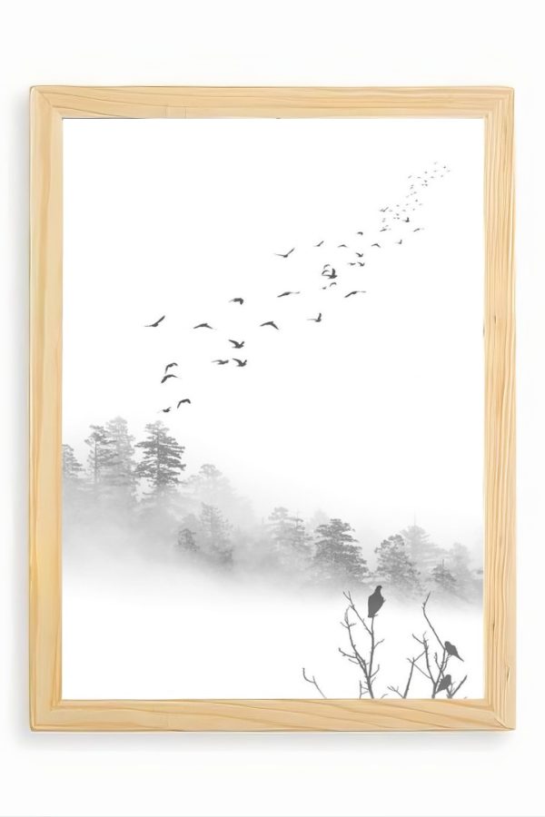 Frame Serisi Ahşap Çerçeveli Tablo Uv Baskı 25*35 FE1-E