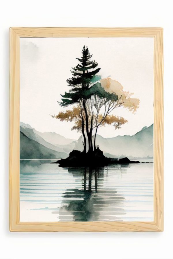 Frame Serisi Ahşap Çerçeveli Tablo Uv Baskı 25*35 FE1-I