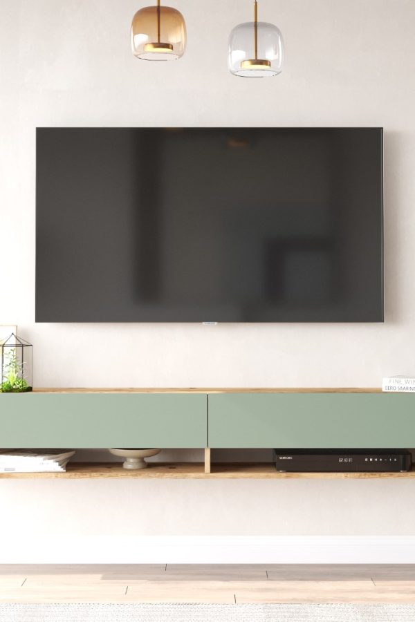 Future Tv Ünitesi 180cm FR9-AY Çam-Ihlamur Yeşili