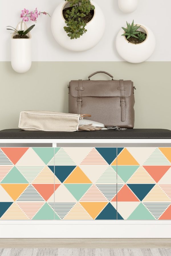 More Puflu Ayakkabılık 3 Kapaklı Dolap 90cm Beyaz Uv Baskı MR2-WU