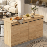 Orren Ada Mutfak Yemek Masası 4 Kapaklı 160cm Sepet OR1-S