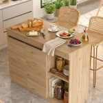 Orren Ada Mutfak Yemek Masası 2 Kapaklı 120cm Sepet OR2-S