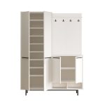 Oasis Portmanto Vestiyer Ayakkabılık Metal Ayaklı Beyaz OS1-W