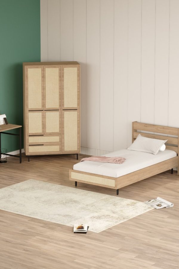 Ocean Genç Odası Takımı 4'Lü Set Sepet-Uv Baskı Jüt ON24-SU