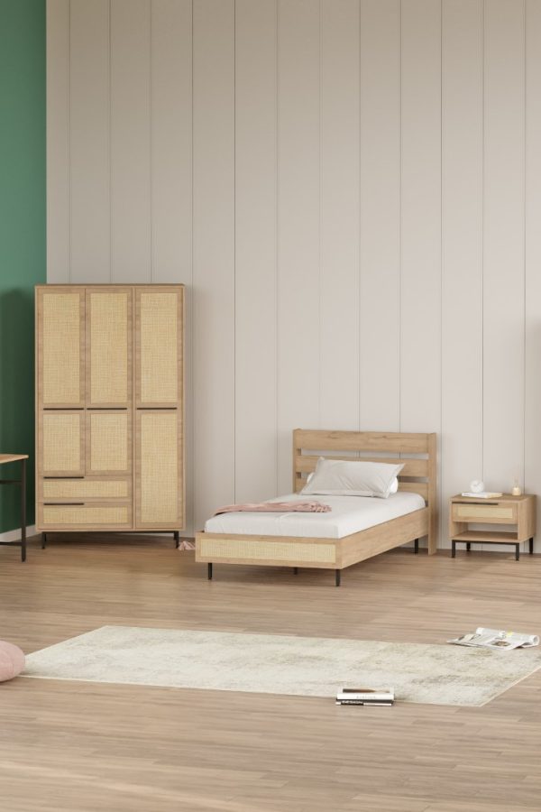 Ocean Genç Odası Takımı 5'Li Set Sepet-Uv Baskı Jüt ON25-SU