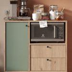 Royce Serisi Kahve Köşesi Çok Amaçlı Dolap Mutfak Dolabı Sepet-Ihlamur Yeşili RE1-SY