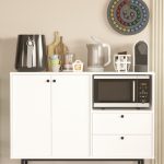 Royce Serisi Kahve Köşesi Çok Amaçlı Dolap Mutfak Dolabı Beyaz RE2-W