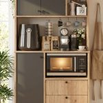 Royce Serisi Kahve Köşesi Çok Amaçlı Dolap Mutfak Dolabı Sepet-Antrasit RE3-SA