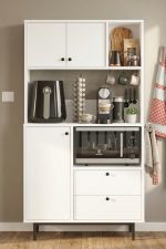 Royce Serisi Kahve Köşesi Çok Amaçlı Dolap Mutfak Dolabı Beyaz RE3-W