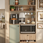 Royce Serisi Kahve Köşesi Çok Amaçlı Dolap Mutfak Dolabı Sepet-Ihlamur Yeşili RE4-SY