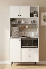 Royce Serisi Kahve Köşesi Çok Amaçlı Dolap Mutfak Dolabı Beyaz RE4-W