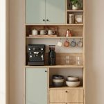 Royce Serisi Kahve Köşesi Çok Amaçlı Dolap Mutfak Dolabı Sepet-Ihlamur Yeşili RE6-SY