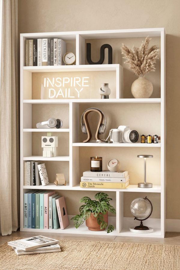 Craft Kitaplık 124cm Beyaz CF1-W