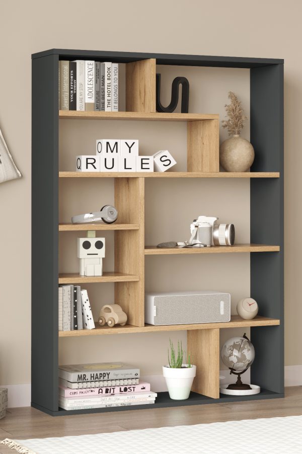 Craft Kitaplık 124cm Sepet-Antrasit CF1-SA