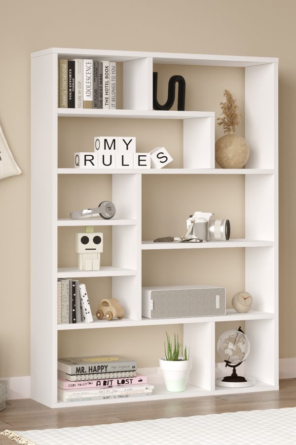 Craft Kitaplık 124cm Beyaz CF1-W