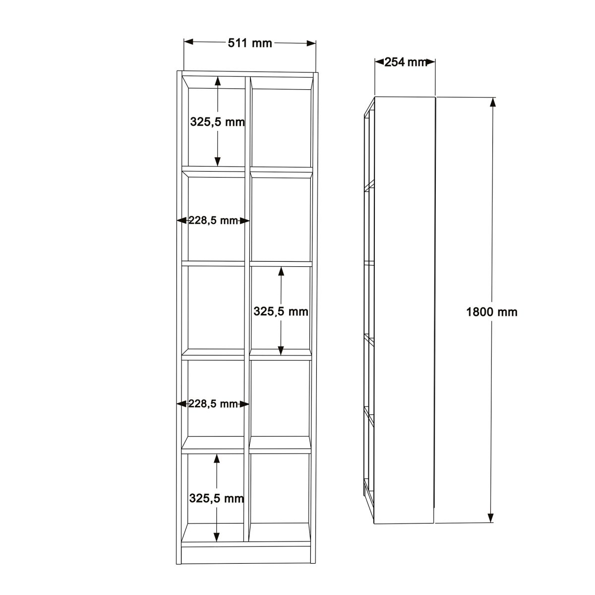 Liora Kitaplık LI1-W