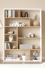 Craft Kitaplık 124cm Sepet-Beyaz CF1-SW