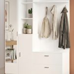 Wisdom Vestiyer Ayakkabılık Portmanto Aynalı Raf Beyaz DD5-W