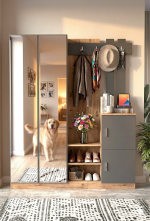 Visor Vestiyer Portmanto Ayakkabılık Çam-Antrasit DD8-AA